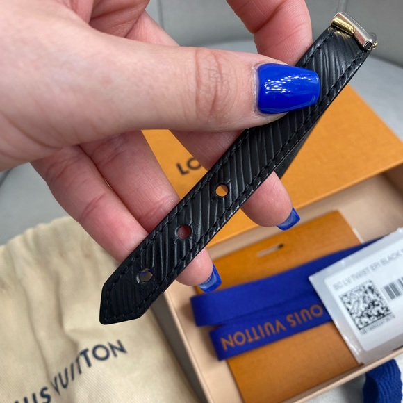 Louis vuitton LV twist epi black bracelet size 17 - Picture 3 of 7